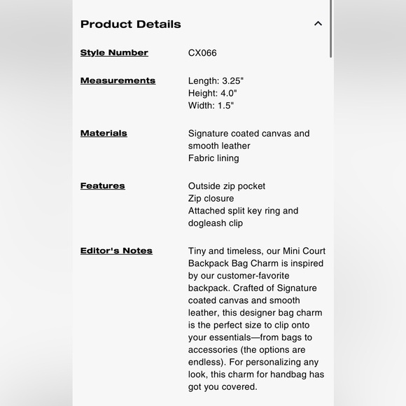 🚨SOLD🚨Coach Brown and Black Mini Backpack Keychain - Picture 11 of 11